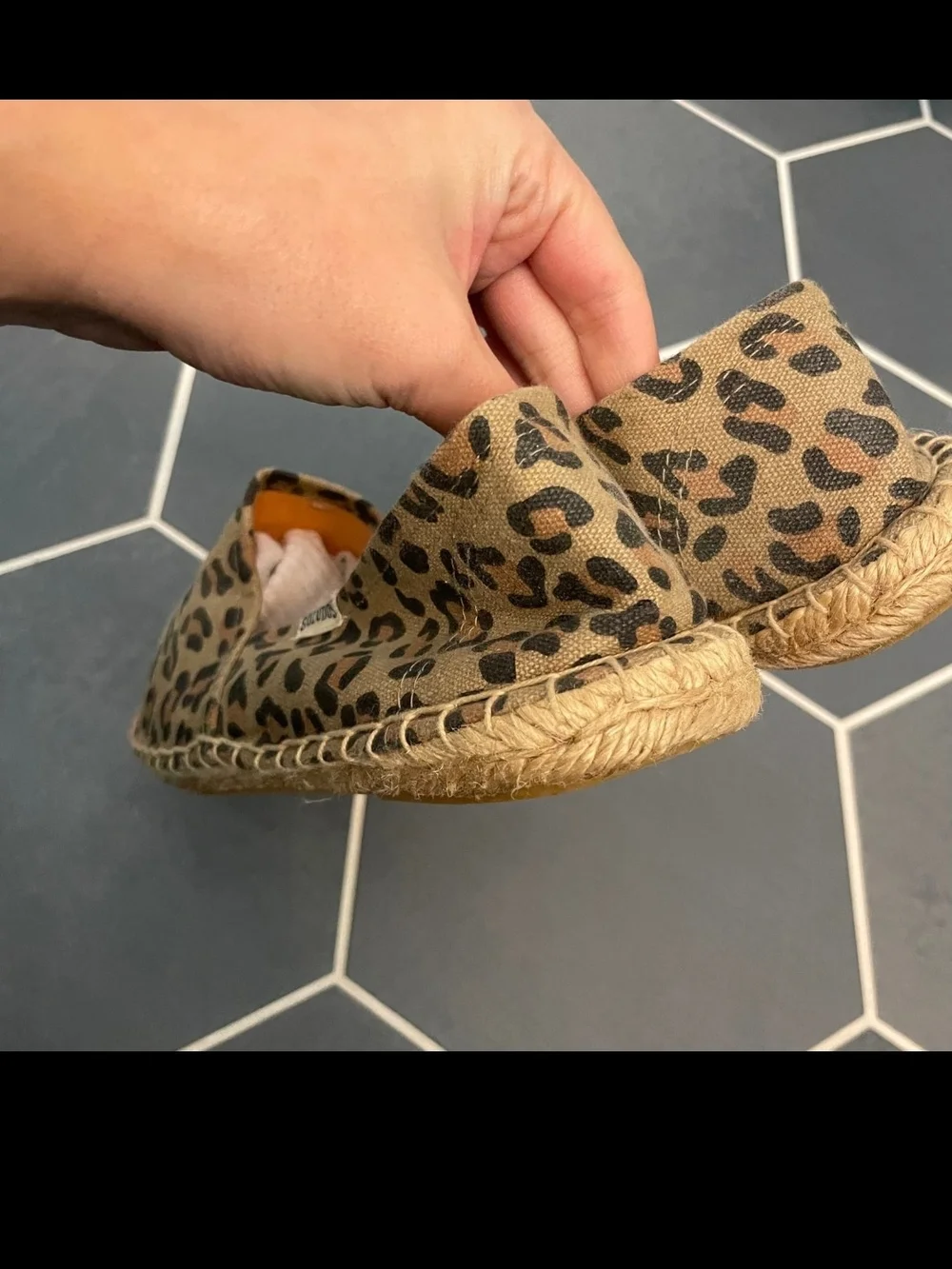 Soludos Leopard Print Espadrilles - Beige and Brown